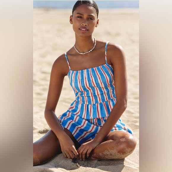 SOLID & STRIPED Tops - SOLID & STRIPED Delta lining blend strappy top